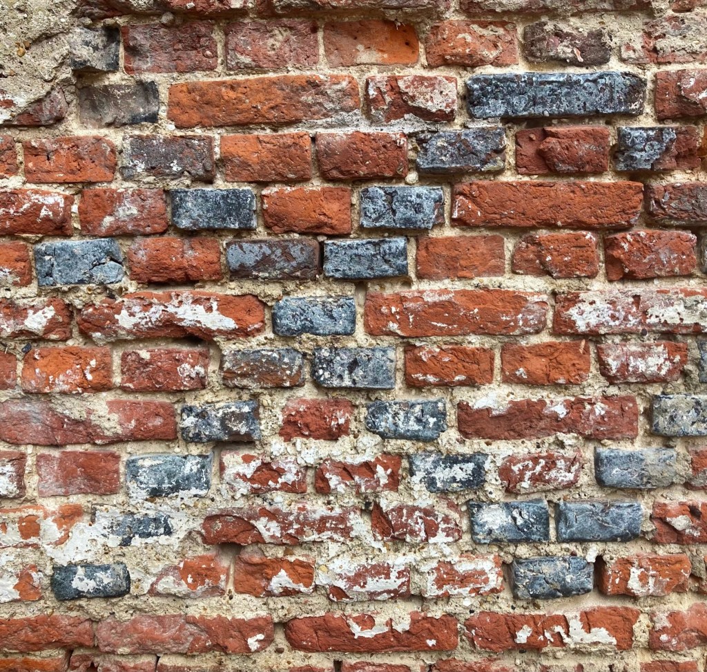 13: 16thC bricks at Sutton House, the ‘ Bryck House’, in Hackney, ‘the Arcadia beyond Moorfields’..